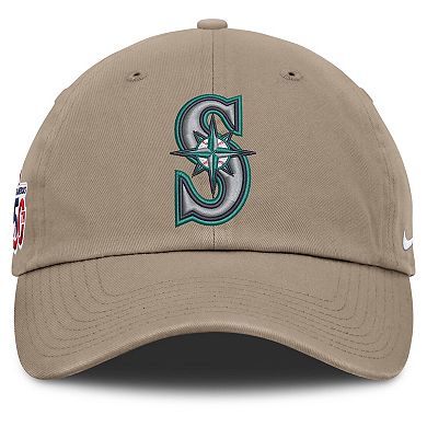 Men's Nike Khaki Seattle Mariners Celebrating America's 250th Club Adjustable Hat