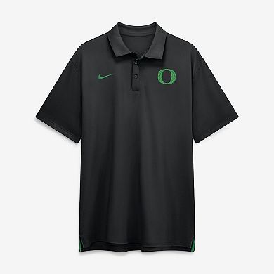 Men's Nike Black Oregon Ducks 2026 Sideline Tour Dri-FIT Polo