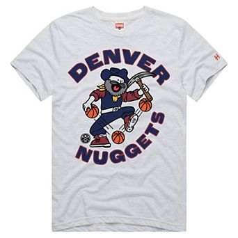 Unisex Homage Ash Denver Nuggets Prospector Tri-Blend T-Shirt