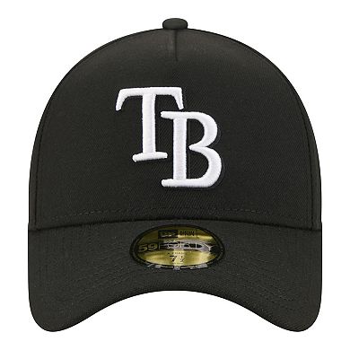 Men's New Era Black Tampa Bay Rays A-Frame 59FORTY Fitted Hat