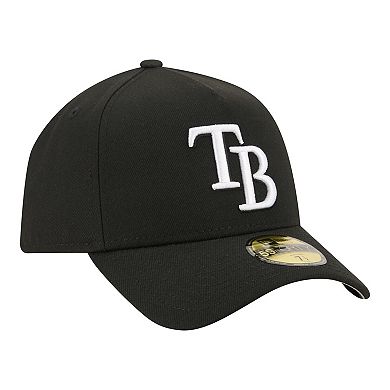 Men's New Era Black Tampa Bay Rays A-Frame 59FORTY Fitted Hat