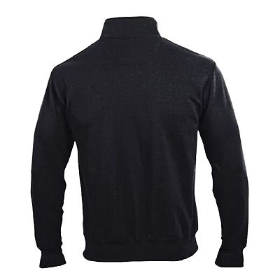 Men's Champion Black LSU Tigers Powerblend Quarter-Zip Pullover