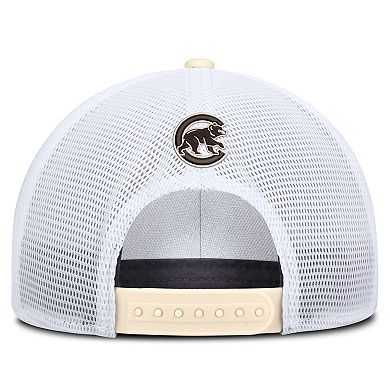 Men's Nike Natural/White Chicago Cubs Rise Dri-FIT Trucker Adjustable Hat​