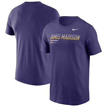 Men's Nike Purple James Madison Dukes Wordmark Logo Legend T-Shirt