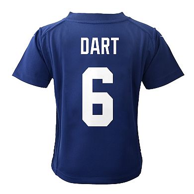Infant Nike Jaxson Dart Royal New York Giants Team Game Jersey