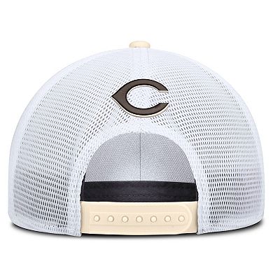 Men's Nike Natural/White Cincinnati Reds Rise Dri-FIT Trucker Adjustable Hat​
