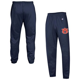 Men's Champion Navy Auburn Tigers Powerblend Banded Fleece Sweatpants
