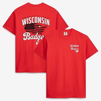 Men's Red Wisconsin Badgers America's Team T-Shirt