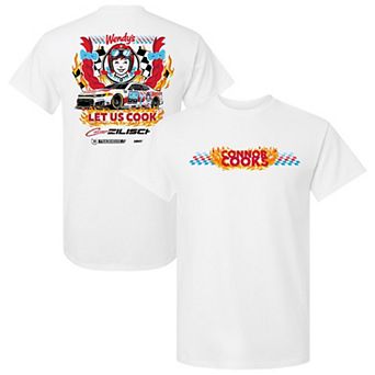 Men's Trackhouse Racing Team Collection White Connor Zilisch #88 Wendy's T-Shirt