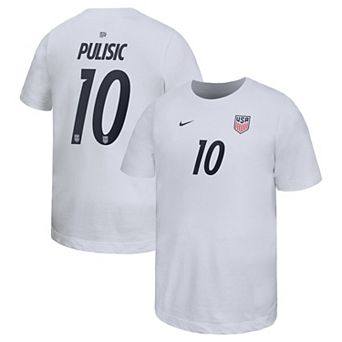 Youth Nike Christian Pulisic White USMNT Home Player Name & Number T-Shirt
