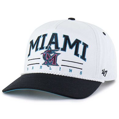 Men's '47 White Miami Marlins City Connect Roscoe Rope Hitch Adjustable Hat
