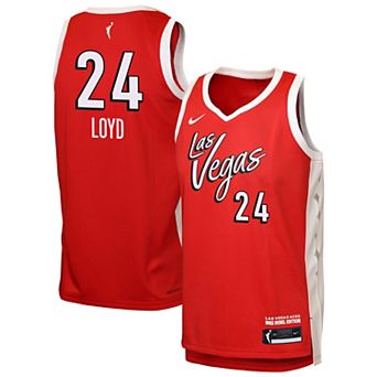Youth Nike Jewell Loyd Red Las Vegas Aces Victory Jersey - Rebel Edition