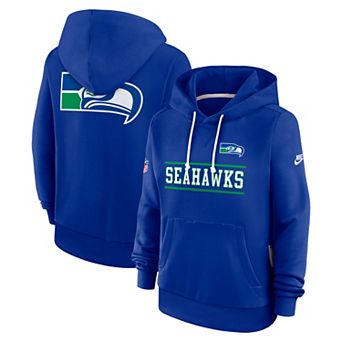 Women's Nike Royal Seattle Seahawks Sideline Standard Issue Alternate Dri-FIT Hoodie