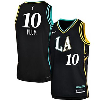 Youth Nike Kelsey Plum Black Los Angeles Sparks Victory Jersey - Rebel Edition