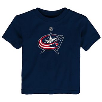 Toddler Outerstuff Navy Columbus Blue Jackets Primary Logo T-Shirt