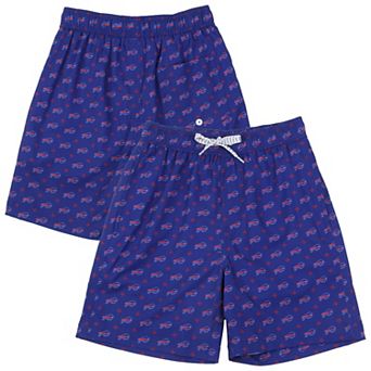 Youth Wes & Willy Royal Buffalo Bills Fleur Swim Trunks