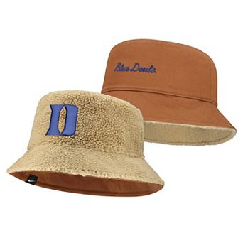 Unisex Nike Beige/Tan Duke Blue Devils Campus Prep Script Reversible Bucket Hat