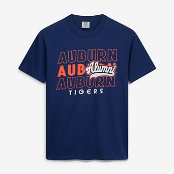 Men's Navy Auburn Tigers Alumni Script Overlay T-Shirt