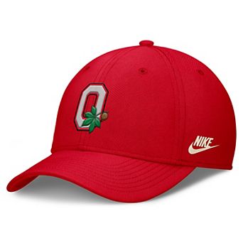 Men's Nike Scarlet Ohio State Buckeyes Dri-FIT Vintage Rise Swooshflex Flex Hat
