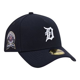 Men's New Era Navy Detroit Tigers A-Frame 59FORTY Fitted Hat