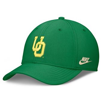 Men's Nike Green Oregon Ducks Dri-FIT Vintage Rise Swooshflex Flex Hat