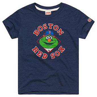 Youth Homage Navy Boston Red Sox Mascot Tri-Blend T-Shirt