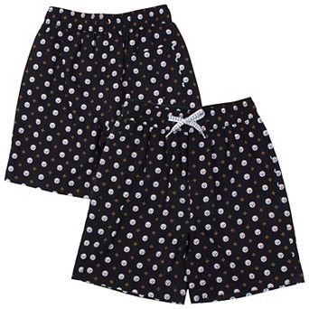 Youth Wes & Willy Black Pittsburgh Steelers Fleur Swim Trunks