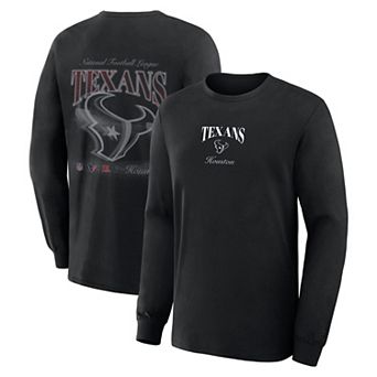 Men's Fanatics Black Houston Texans Midnight Falls Long Sleeve T-Shirt