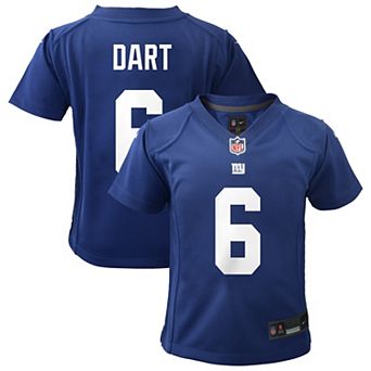 Toddler Nike Jaxson Dart Royal New York Giants Team Game Jersey