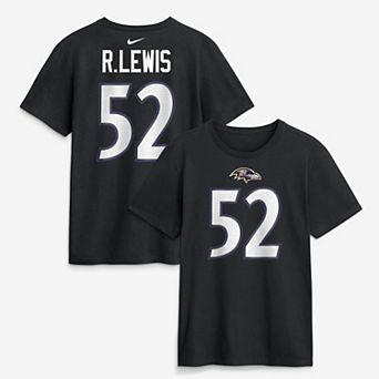 Men's Nike Ray Lewis Black Baltimore Ravens Retired Name & Number T-Shirt