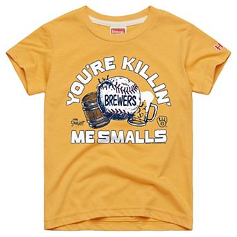 Youth Homage Gold Milwaukee Brewers x The Sandlot Tri-Blend T-Shirt