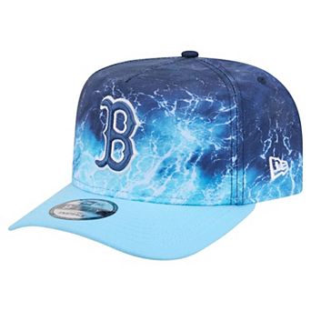 Men's New Era Light Blue Boston Red Sox Deep Water Pre-Curved 9FIFTY A-Frame Snapback Hat