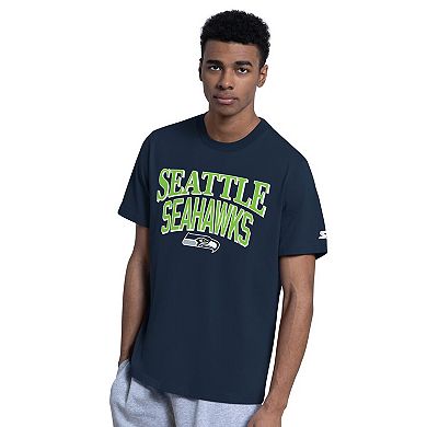 Men's Starter College Navy/Gray Seattle Seahawks Two-Pack Logo T-Shirt Set