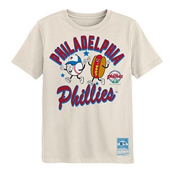 Preschool Mitchell & Ness Natural Philadelphia Phillies Snack T-Shirt