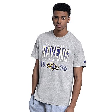 Men's Starter Purple/Gray Baltimore Ravens Two-Pack Logo T-Shirt Set