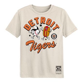 Preschool Mitchell & Ness Natural Detroit Tigers Snack T-Shirt