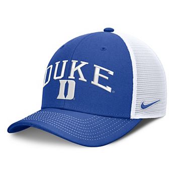 Unisex Nike Royal/White Duke Blue Devils Dri-FIT Primetime Arched Trucker Adjustable Hat