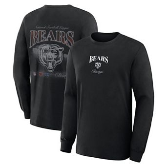 Men's Fanatics Black Chicago Bears Midnight Falls Long Sleeve T-Shirt