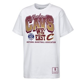 Youth Mitchell & Ness White Cleveland Cavaliers Bring it Back Premium T-Shirt