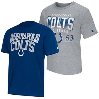 Men's Starter Royal/Heather Gray Indianapolis Colts Two-Pack Logo T-Shirt Set