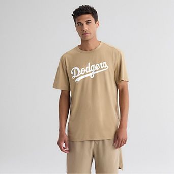 Men's Fanatics Khaki Los Angeles Dodgers Clutch Winning Edge T-Shirt