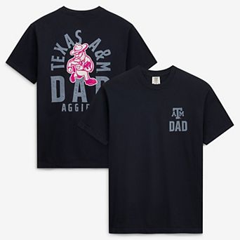 Men's Black Texas A&M Aggies Father's Day Mascot Overlay T-Shirt