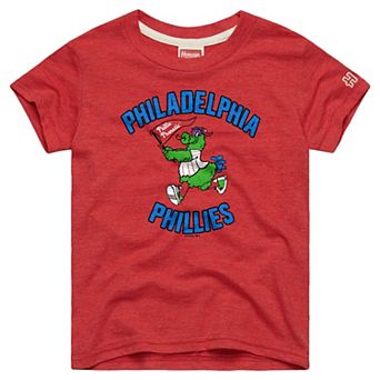 Youth Homage Red Philadelphia Phillies Mascot Tri-Blend T-Shirt