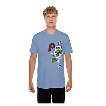 Men's New Era Light Blue Philadelphia Phillies City Patch T-Shirt