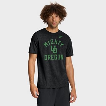 Men's Nike Heather Black Oregon Ducks Legacy Mantra Tri-Blend T-Shirt
