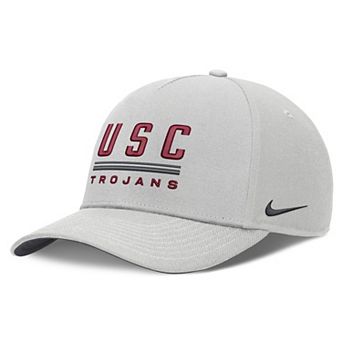 Men's Nike Gray USC Trojans 2026 Sideline Dri-FIT Rise Adjustable Hat