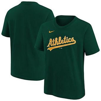 Youth Nike Green Athletics Wordmark T-Shirt