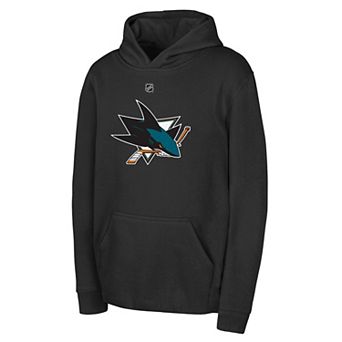 Youth Outerstuff Black San Jose Sharks Primary Logo Pullover Hoodie