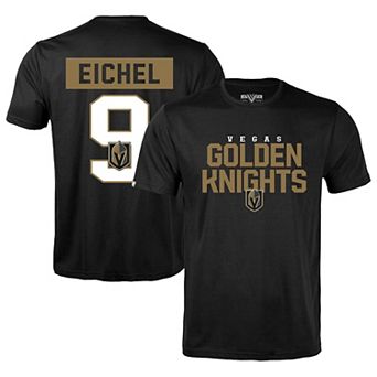 Men's Levelwear Jack Eichel Black Vegas Golden Knights Richmond Name & Number T-Shirt