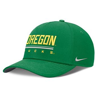 Men's Nike Green Oregon Ducks 2026 Sideline Dri-FIT Rise Adjustable Hat